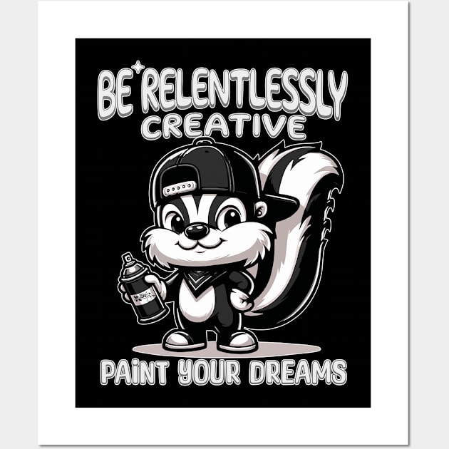 Paint Your Dreams Graffiti Mascot Wall Art by 2wear Grafix